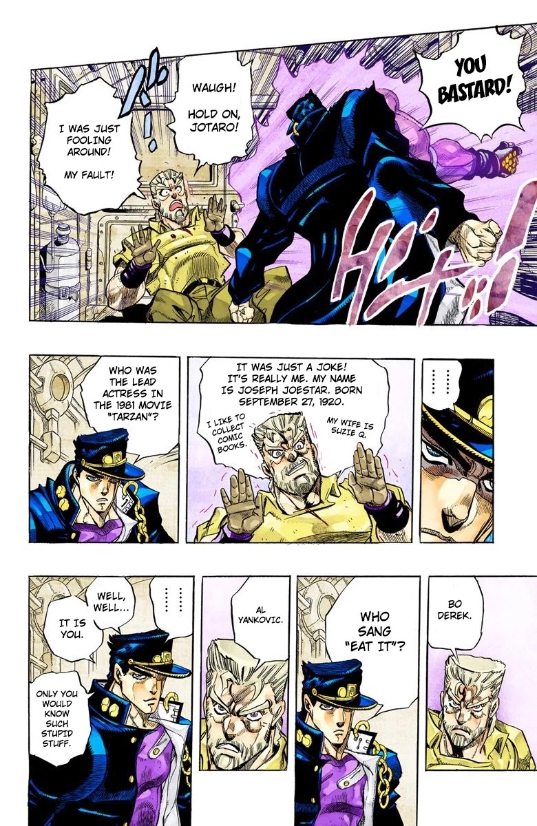 JoJo's Bizarre Adventure Part 3 - Stardust Crusaders (Official Colored) chapter 152 page 12