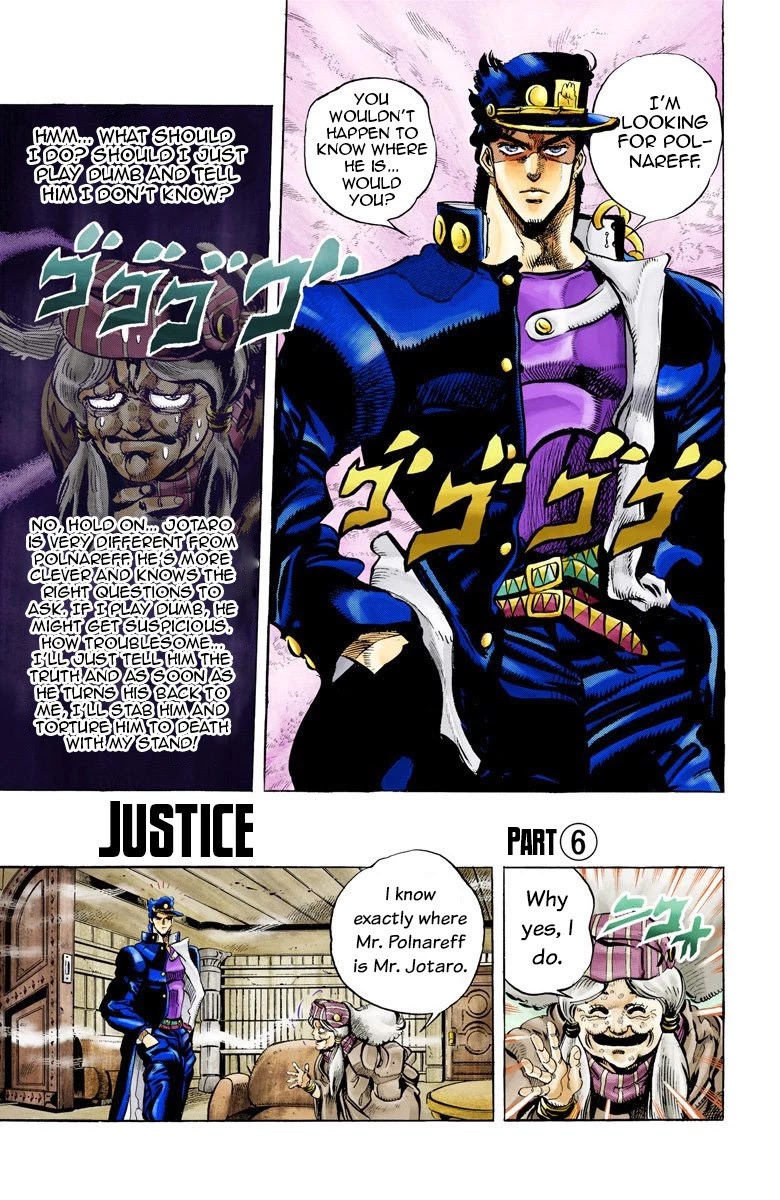 JoJo's Bizarre Adventure Part 3 - Stardust Crusaders (Official Colored) chapter 46 page 1