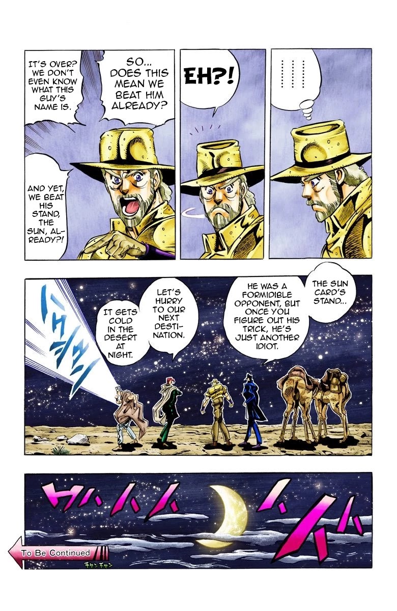 JoJo's Bizarre Adventure Part 3 - Stardust Crusaders (Official Colored) chapter 54 page 19