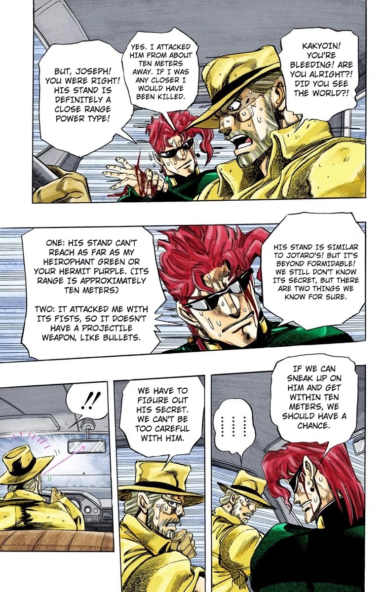 JoJo's Bizarre Adventure Part 3 - Stardust Crusaders (Official Colored) chapter 139 page 11