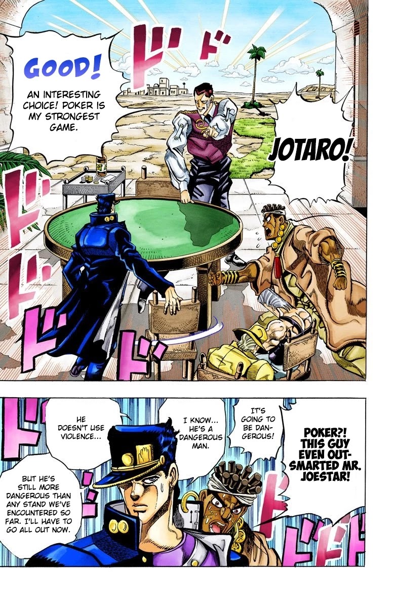 JoJo's Bizarre Adventure Part 3 - Stardust Crusaders (Official Colored) chapter 100 page 18