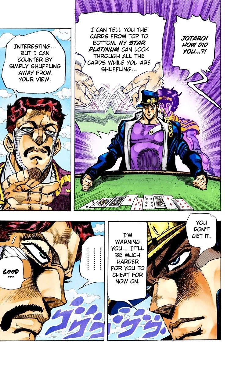 JoJo's Bizarre Adventure Part 3 - Stardust Crusaders (Official Colored) chapter 100 page 22