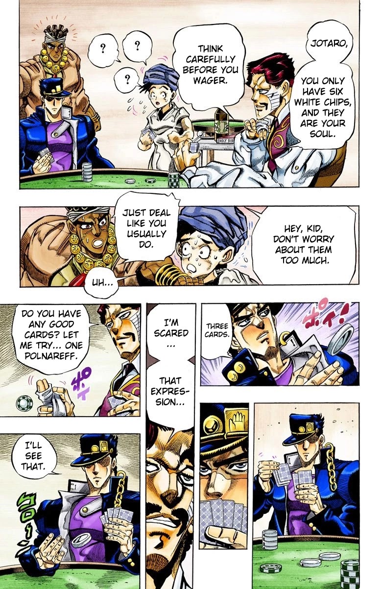 JoJo's Bizarre Adventure Part 3 - Stardust Crusaders (Official Colored) chapter 102 page 4