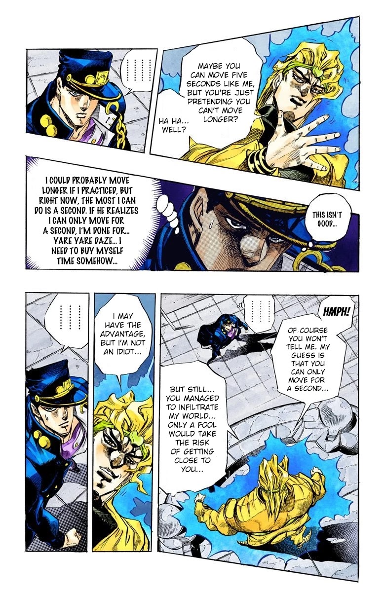 JoJo's Bizarre Adventure Part 3 - Stardust Crusaders (Official Colored) chapter 145 page 10