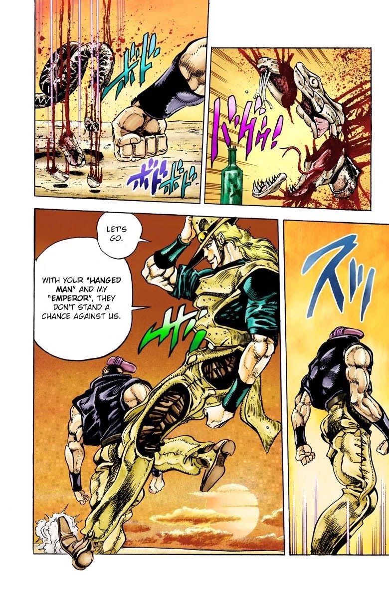 JoJo's Bizarre Adventure Part 3 - Stardust Crusaders (Official Colored) chapter 28 page 18