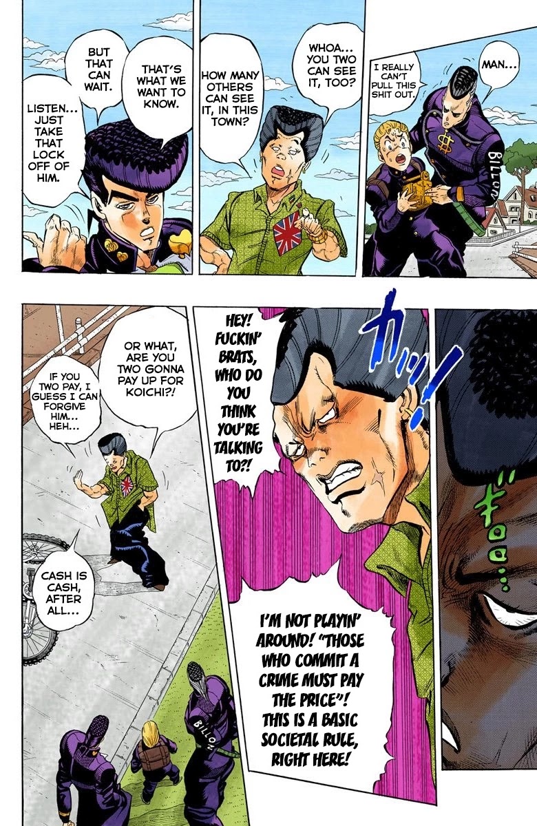 JoJo's Bizarre Adventure Part 4 - Diamond is Unbreakable (Official Colored) chapter 20 page 9
