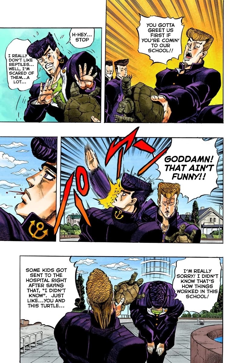 JoJo's Bizarre Adventure Part 4 - Diamond is Unbreakable (Official Colored) chapter 1 page 12