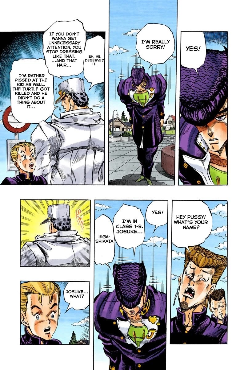 JoJo's Bizarre Adventure Part 4 - Diamond is Unbreakable (Official Colored) chapter 1 page 14