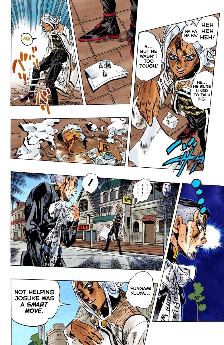 JoJo's Bizarre Adventure Part 4 - Diamond is Unbreakable (Official Colored) chapter 142 page 12