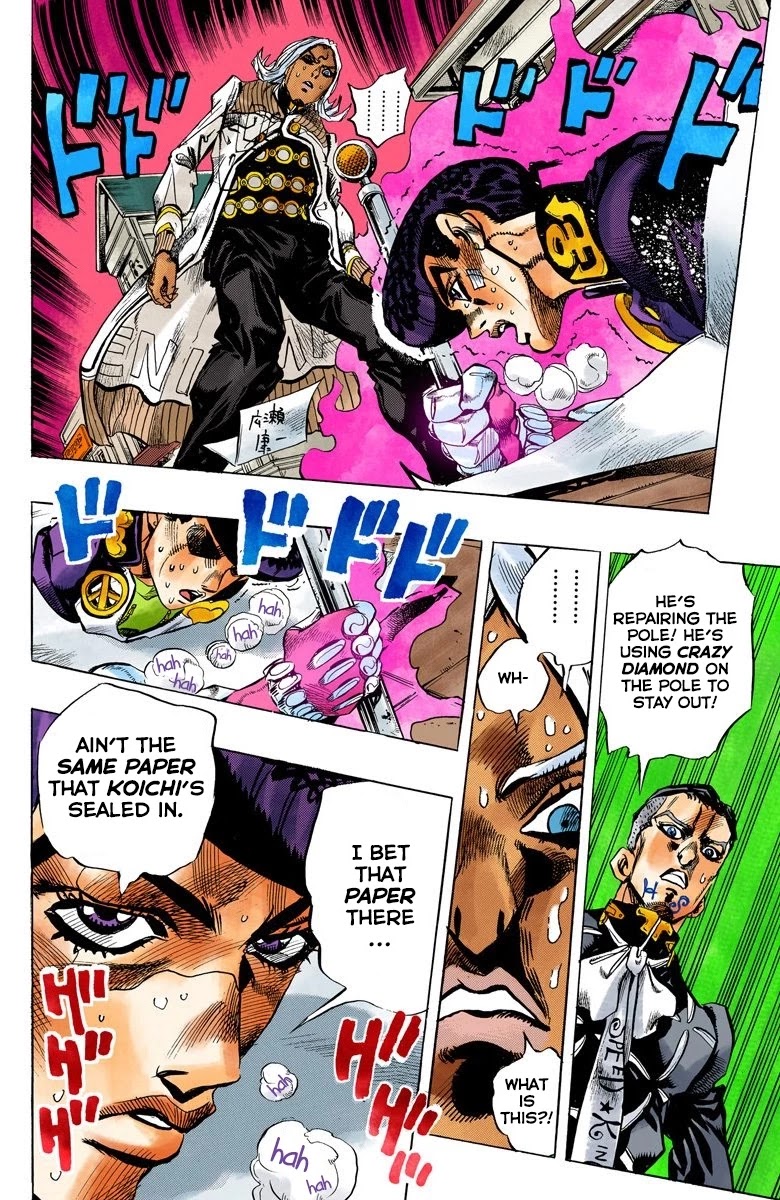 JoJo's Bizarre Adventure Part 4 - Diamond is Unbreakable (Official Colored) chapter 142 page 8