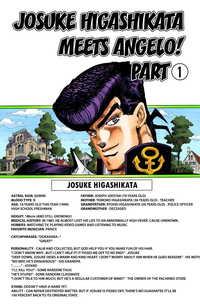 JoJo's Bizarre Adventure Part 4 - Diamond is Unbreakable (Official Colored) chapter 4 page 2