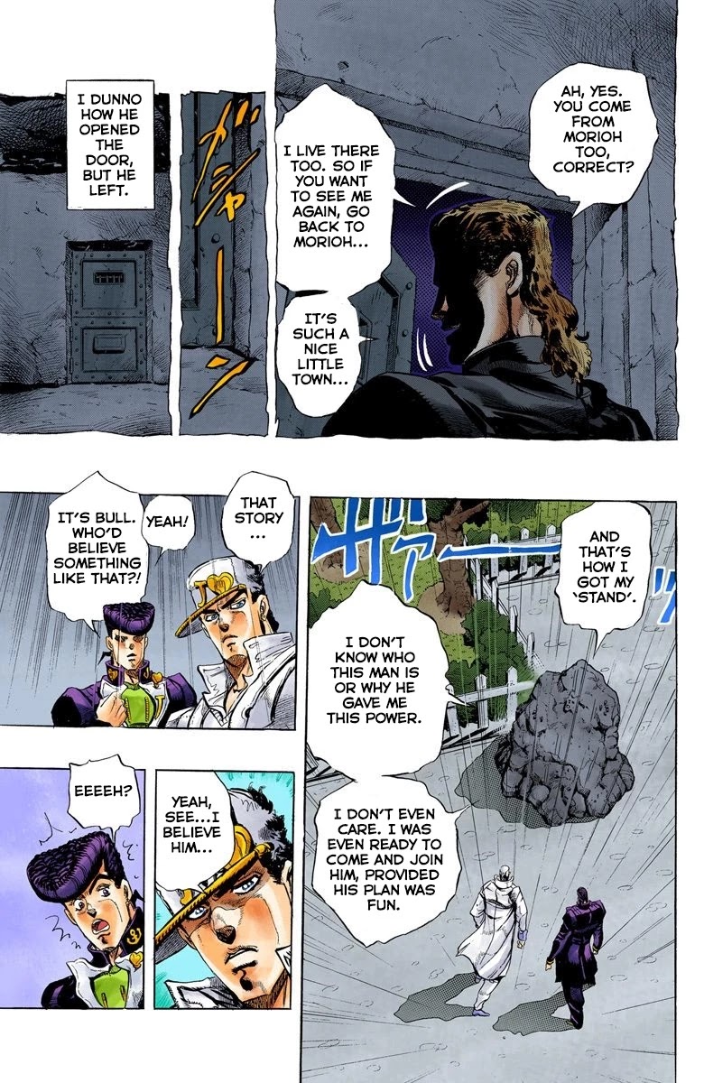 JoJo's Bizarre Adventure Part 4 - Diamond is Unbreakable (Official Colored) chapter 8 page 12