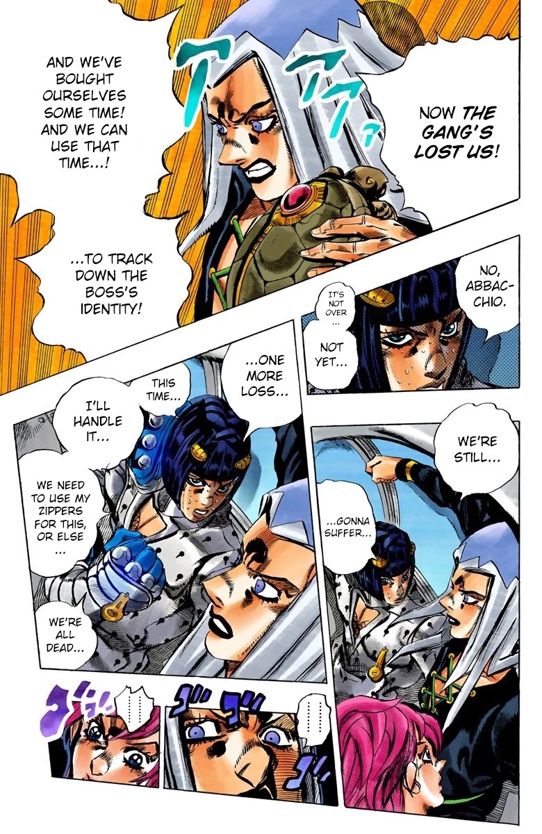 JoJo's Bizarre Adventure Part 5 - Vento Aureo (Official Colored) chapter 101 page 4