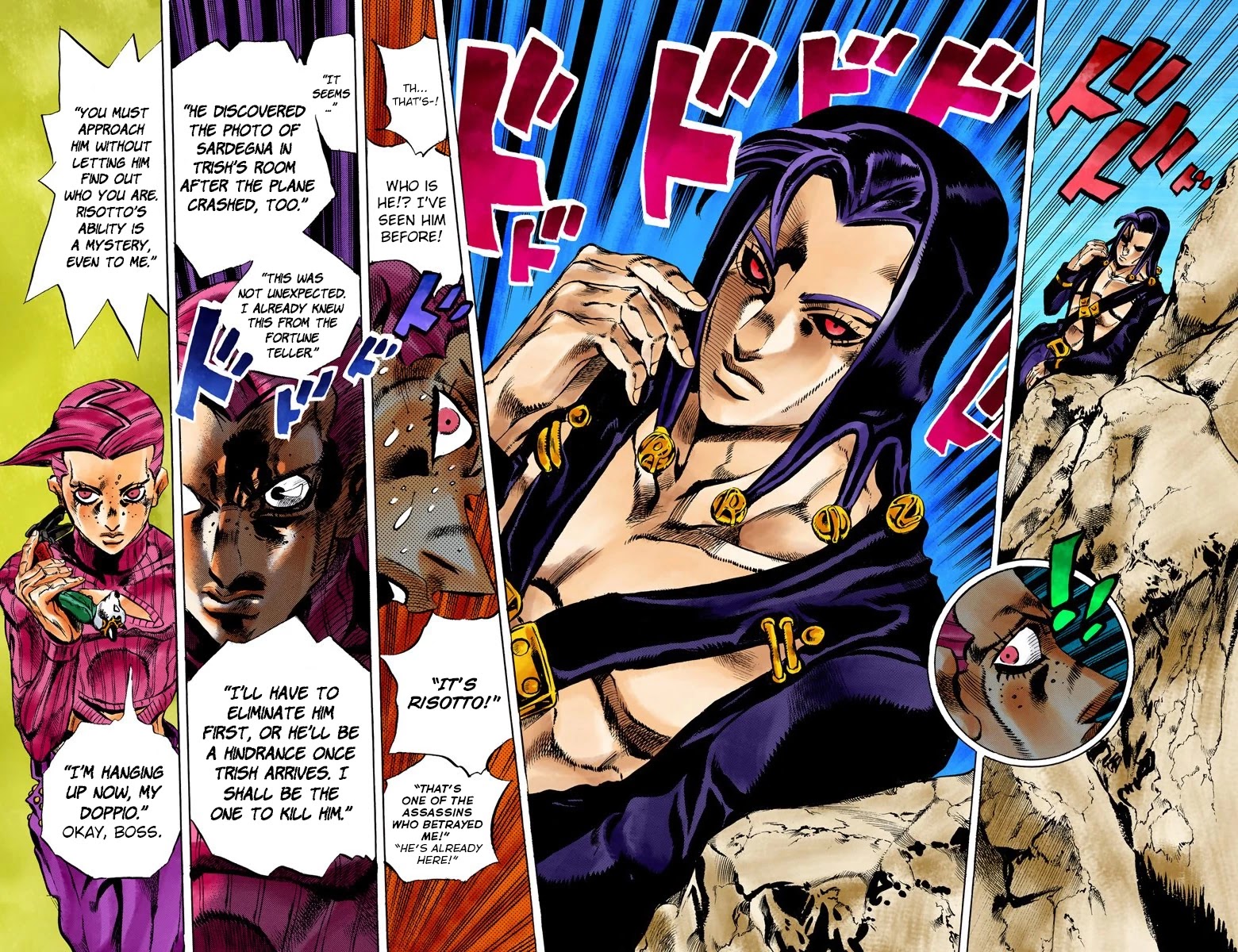 JoJo's Bizarre Adventure Part 5 - Vento Aureo (Official Colored) chapter 103 page 18