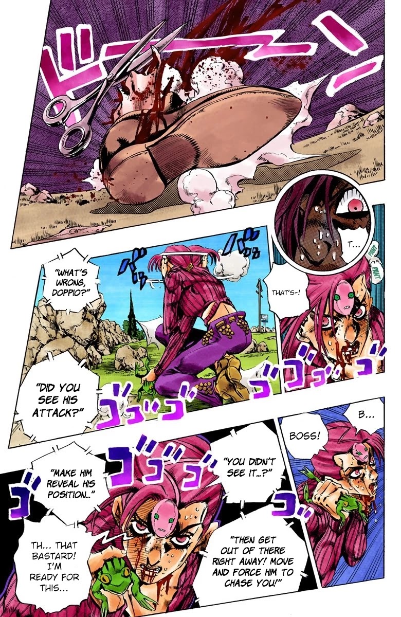 JoJo's Bizarre Adventure Part 5 - Vento Aureo (Official Colored) chapter 106 page 12