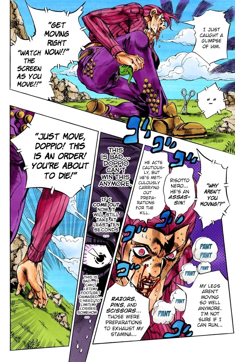 JoJo's Bizarre Adventure Part 5 - Vento Aureo (Official Colored) chapter 106 page 15