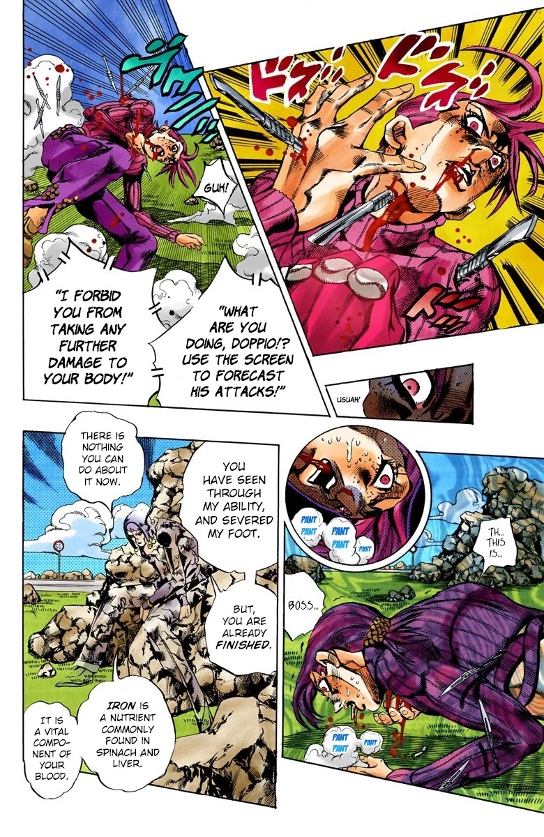 JoJo's Bizarre Adventure Part 5 - Vento Aureo (Official Colored) chapter 107 page 12