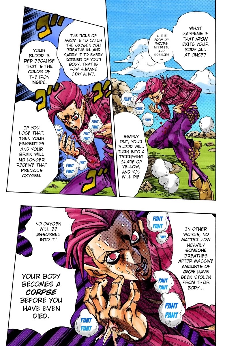 JoJo's Bizarre Adventure Part 5 - Vento Aureo (Official Colored) chapter 107 page 13