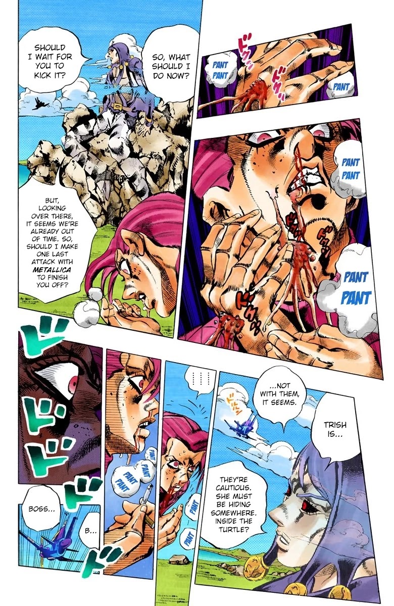 JoJo's Bizarre Adventure Part 5 - Vento Aureo (Official Colored) chapter 107 page 14