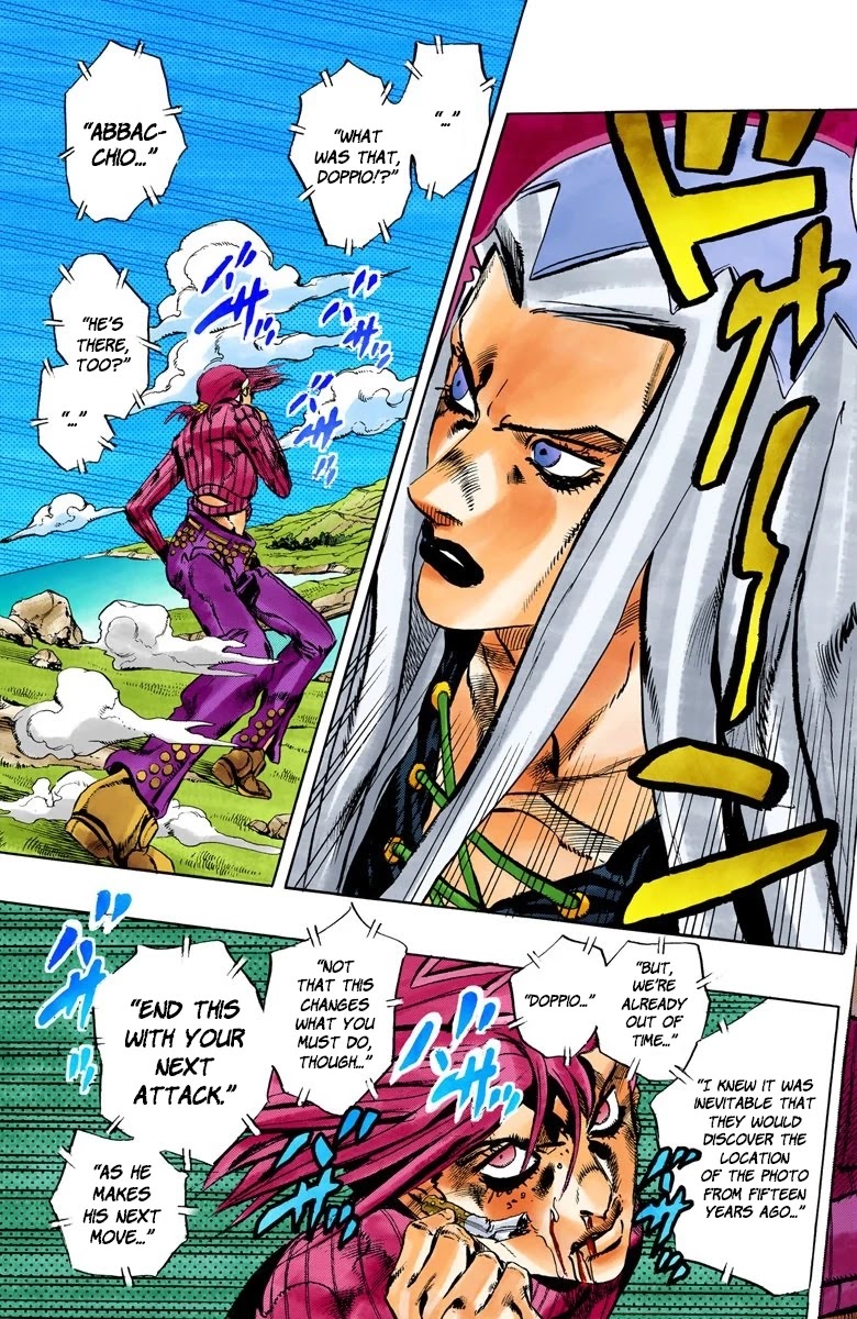 JoJo's Bizarre Adventure Part 5 - Vento Aureo (Official Colored) chapter 107 page 17