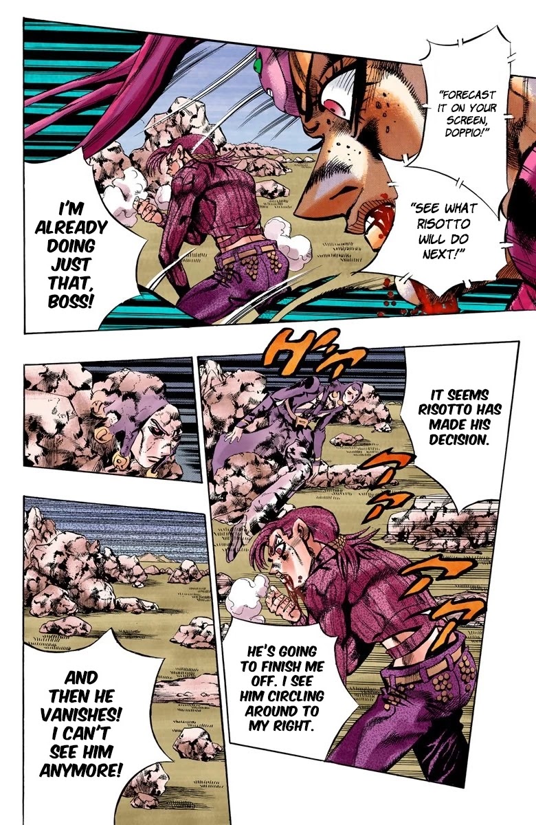 JoJo's Bizarre Adventure Part 5 - Vento Aureo (Official Colored) chapter 107 page 18