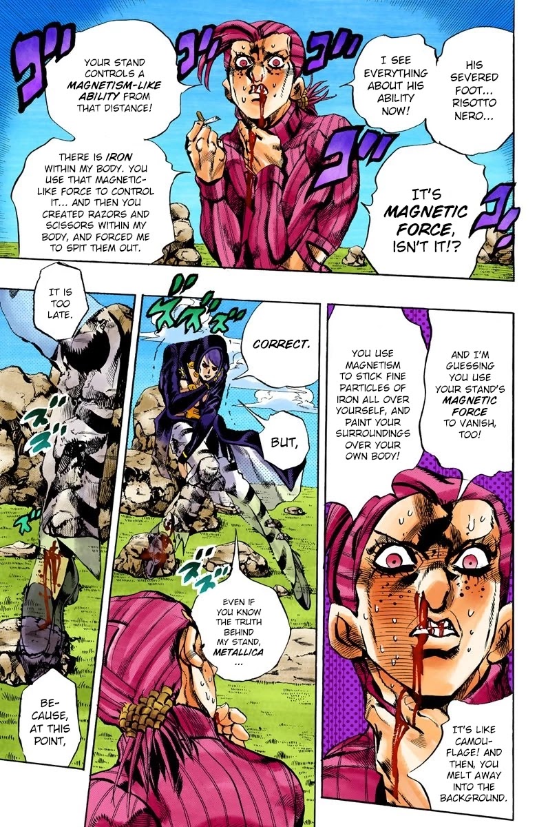 JoJo's Bizarre Adventure Part 5 - Vento Aureo (Official Colored) chapter 107 page 9