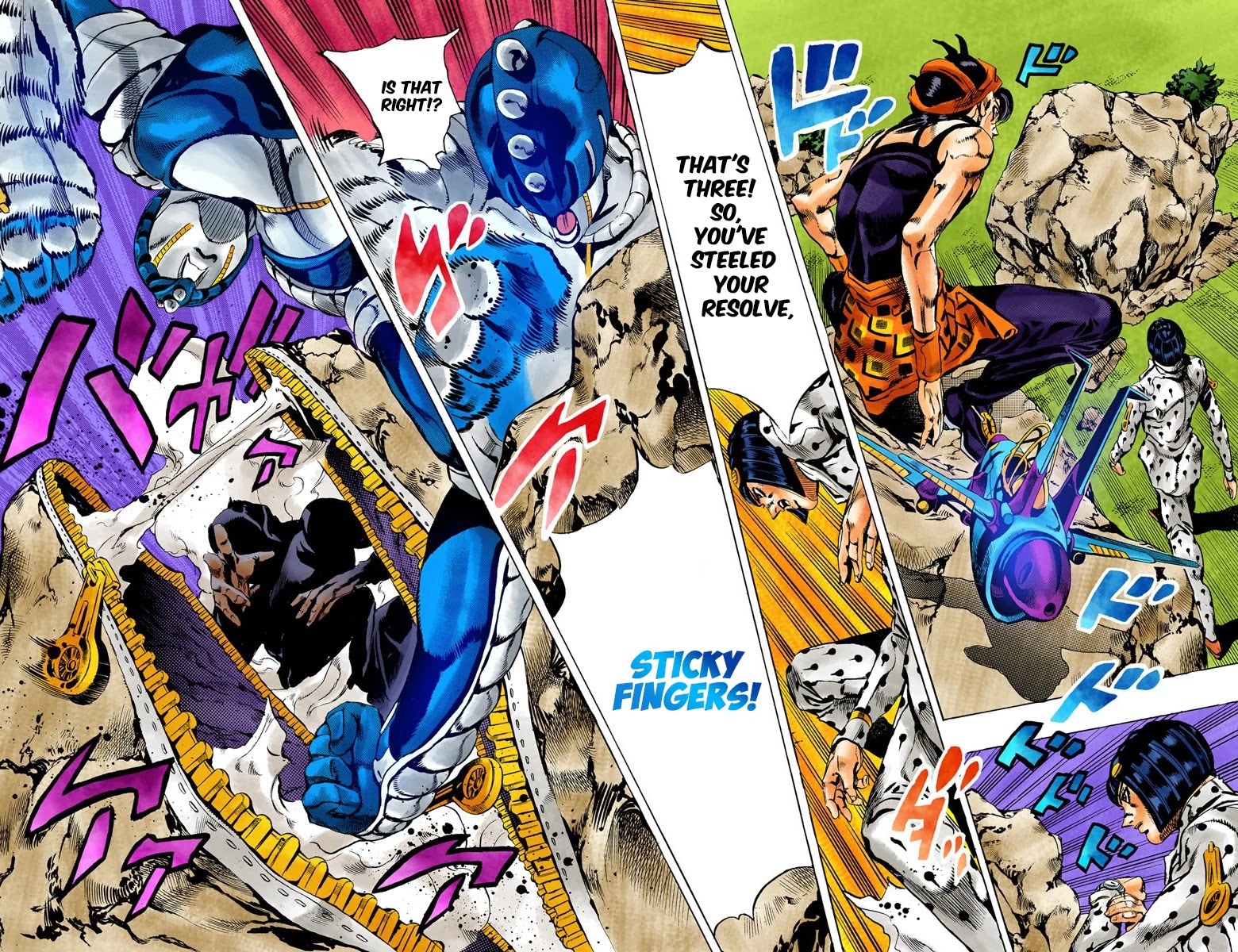 JoJo's Bizarre Adventure Part 5 - Vento Aureo (Official Colored) chapter 110 page 12