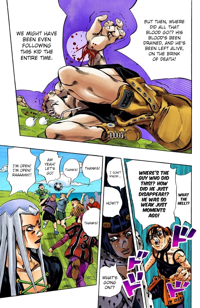 JoJo's Bizarre Adventure Part 5 - Vento Aureo (Official Colored) chapter 110 page 18