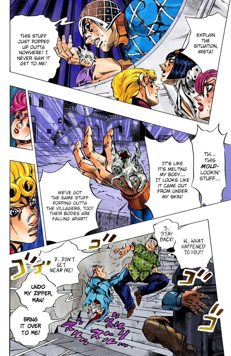 JoJo's Bizarre Adventure Part 5 - Vento Aureo (Official Colored) chapter 114 page 10