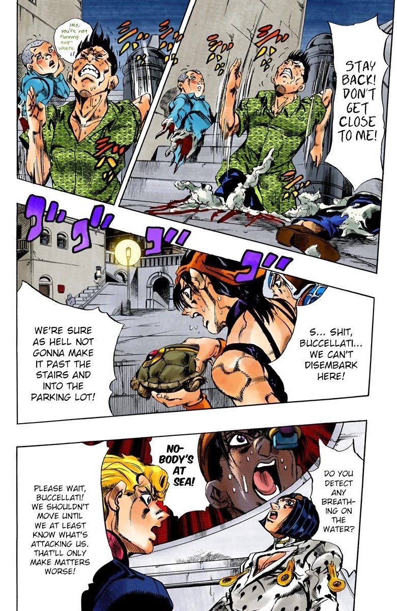 JoJo's Bizarre Adventure Part 5 - Vento Aureo (Official Colored) chapter 114 page 12