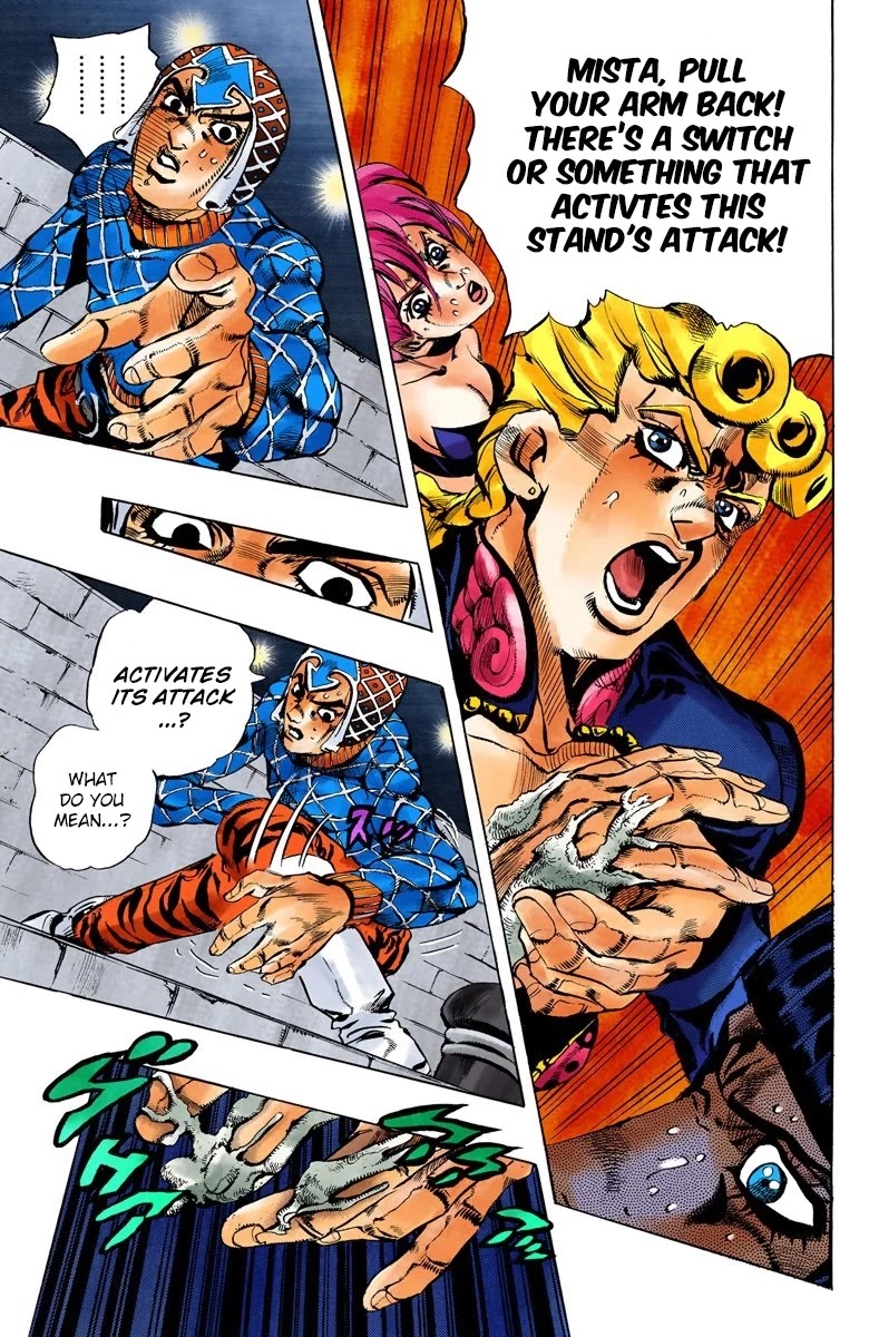 JoJo's Bizarre Adventure Part 5 - Vento Aureo (Official Colored) chapter 114 page 17