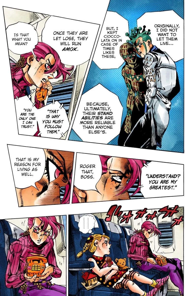 JoJo's Bizarre Adventure Part 5 - Vento Aureo (Official Colored) chapter 114 page 6