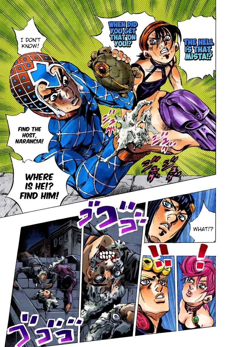 JoJo's Bizarre Adventure Part 5 - Vento Aureo (Official Colored) chapter 114 page 8