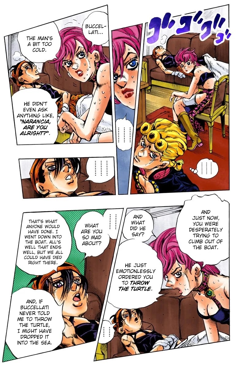 JoJo's Bizarre Adventure Part 5 - Vento Aureo (Official Colored) chapter 115 page 12