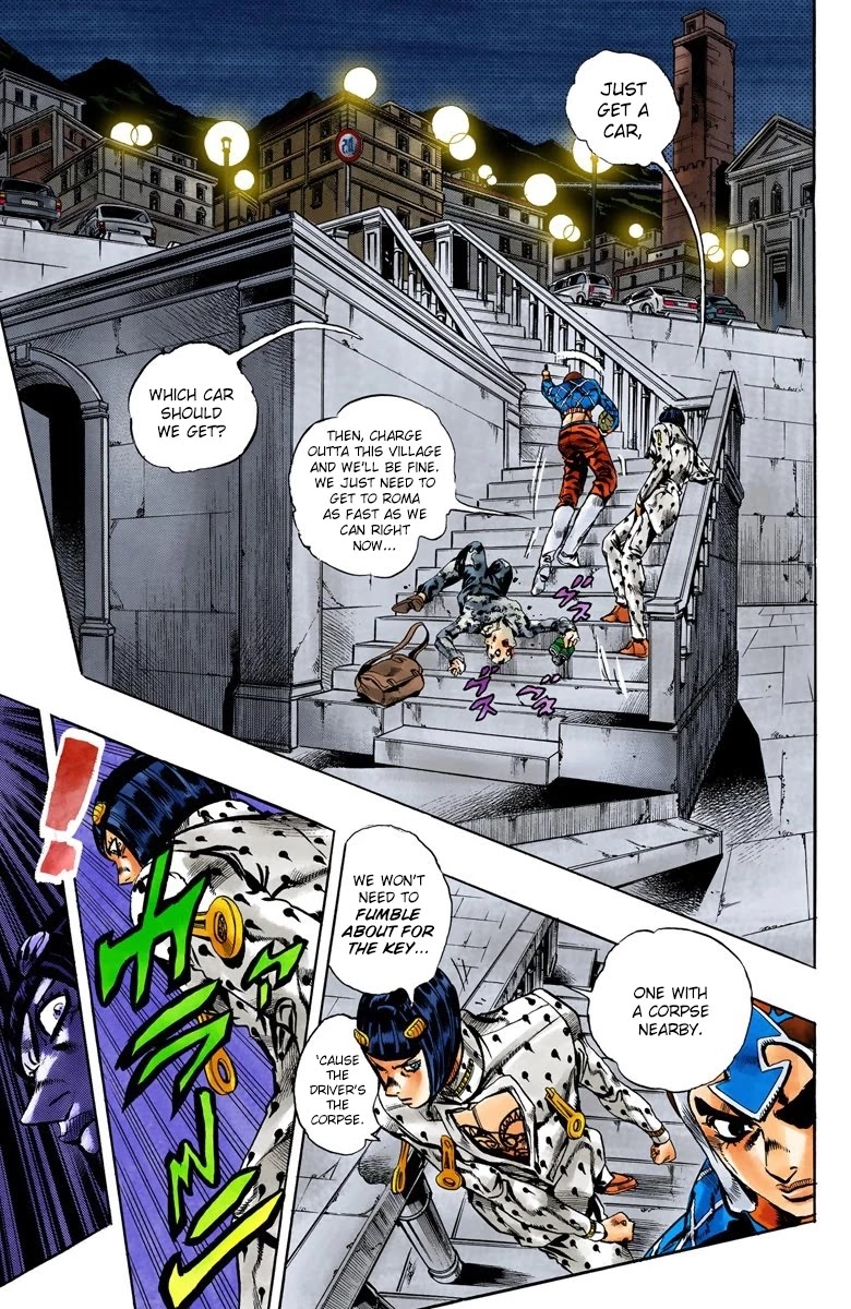 JoJo's Bizarre Adventure Part 5 - Vento Aureo (Official Colored) chapter 116 page 4