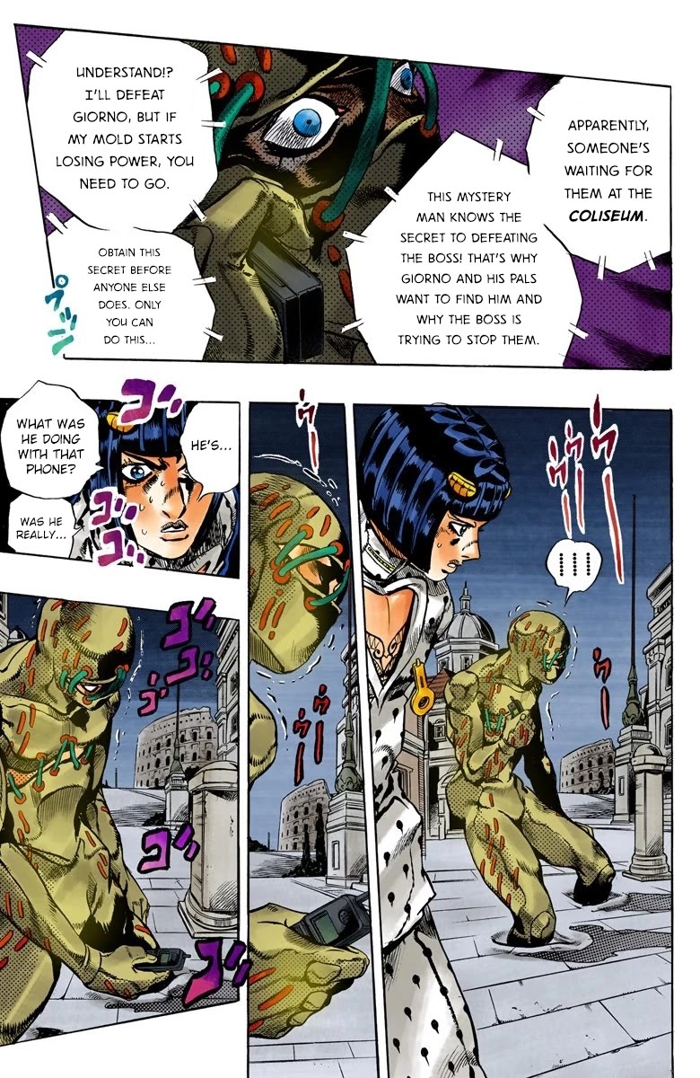 JoJo's Bizarre Adventure Part 5 - Vento Aureo (Official Colored) chapter 124 page 11