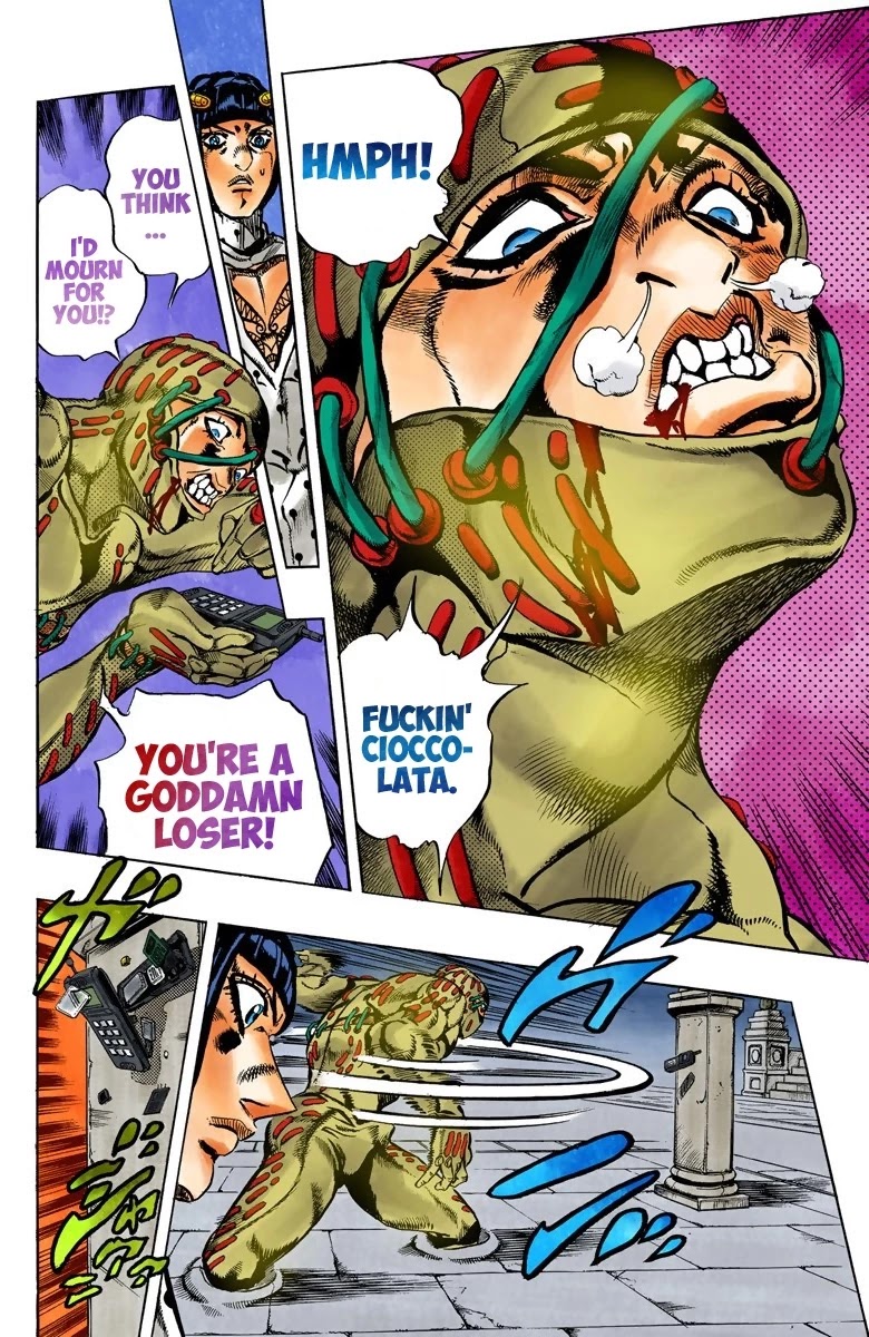 JoJo's Bizarre Adventure Part 5 - Vento Aureo (Official Colored) chapter 124 page 12