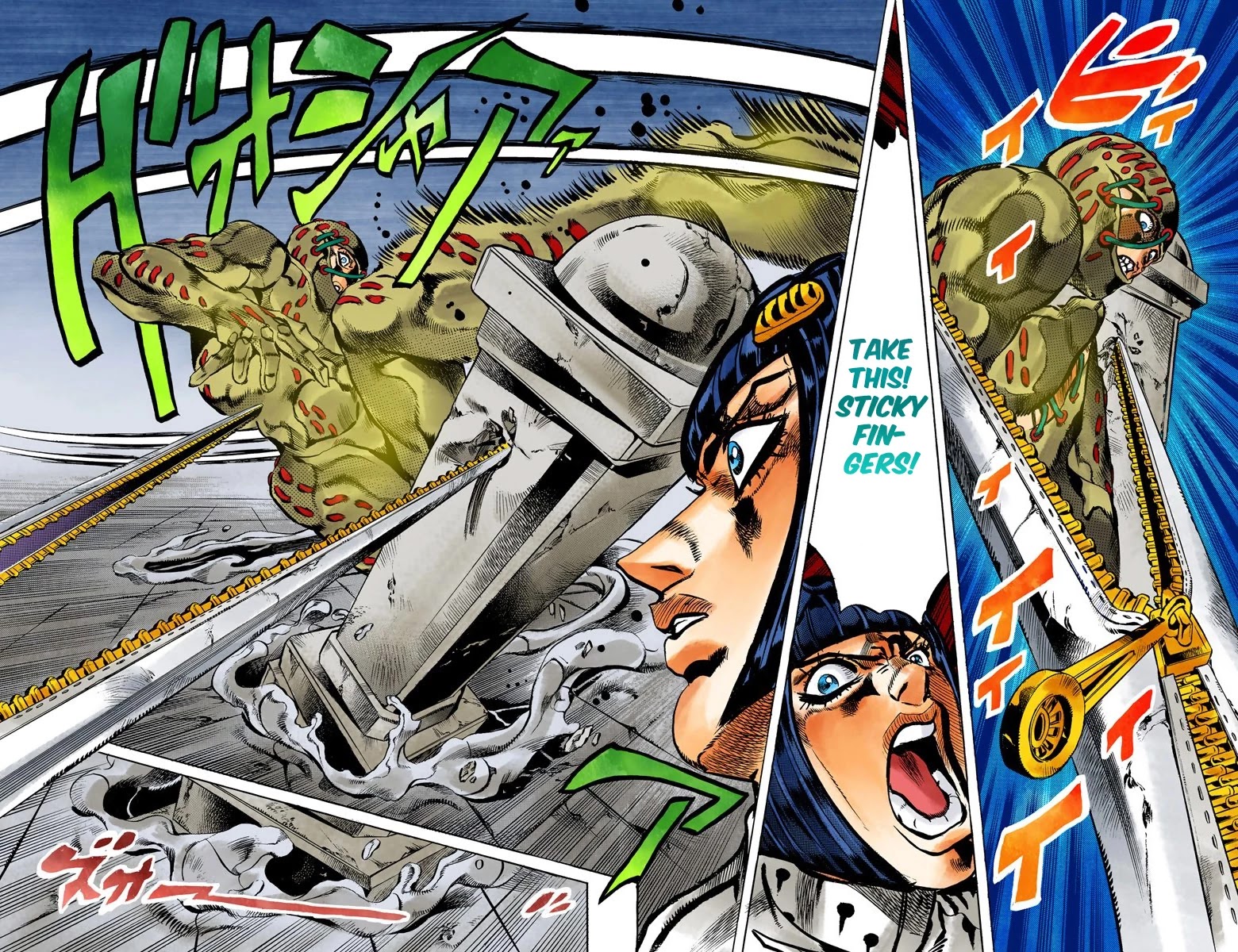 JoJo's Bizarre Adventure Part 5 - Vento Aureo (Official Colored) chapter 124 page 17