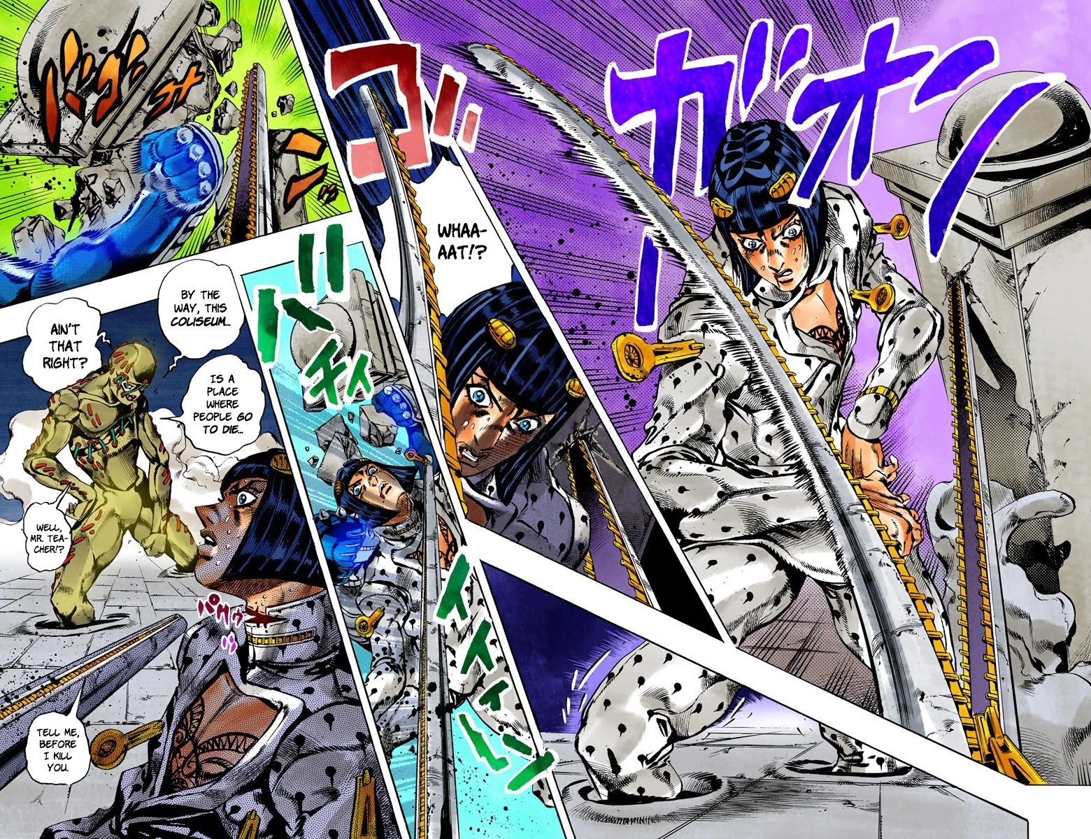 JoJo's Bizarre Adventure Part 5 - Vento Aureo (Official Colored) chapter 124 page 18