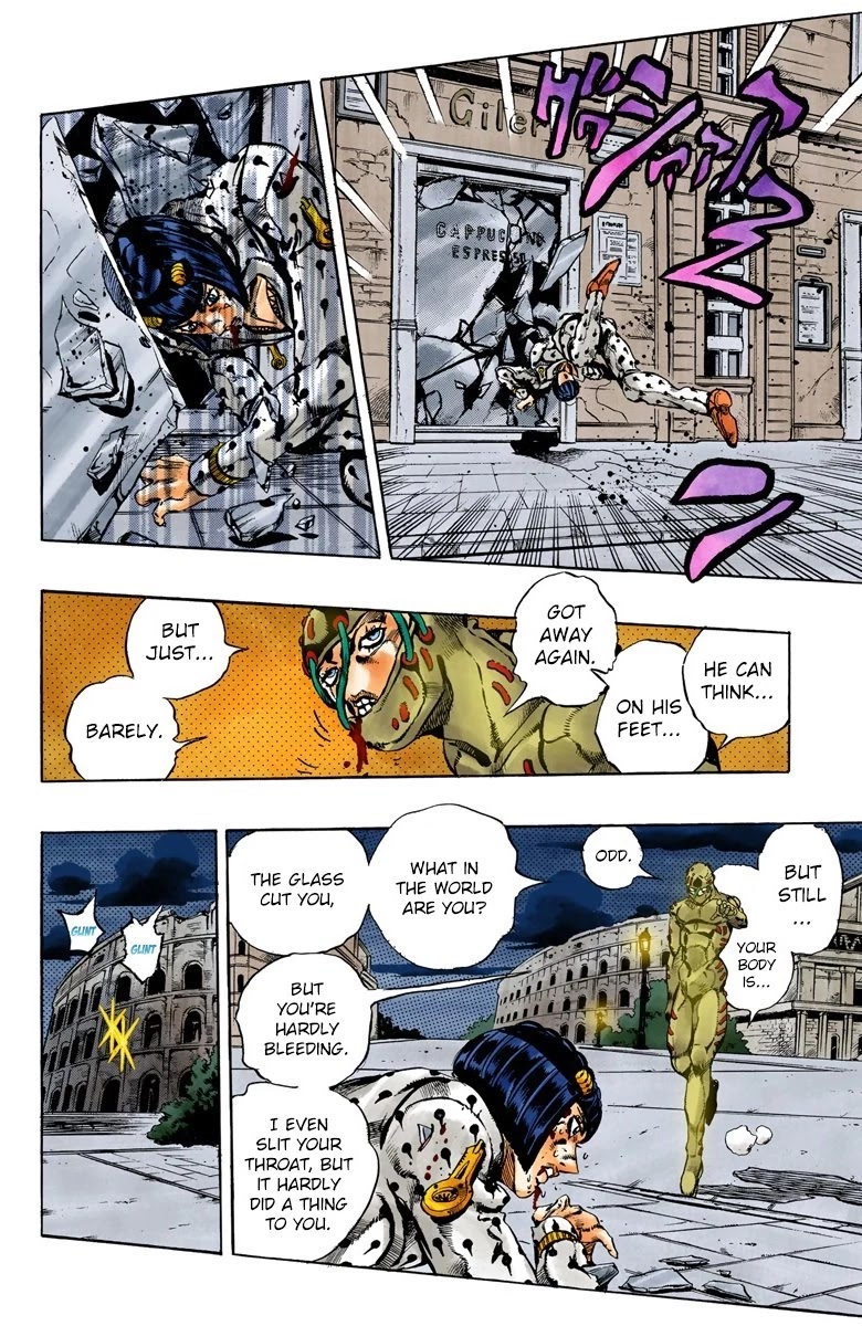 JoJo's Bizarre Adventure Part 5 - Vento Aureo (Official Colored) chapter 125 page 10