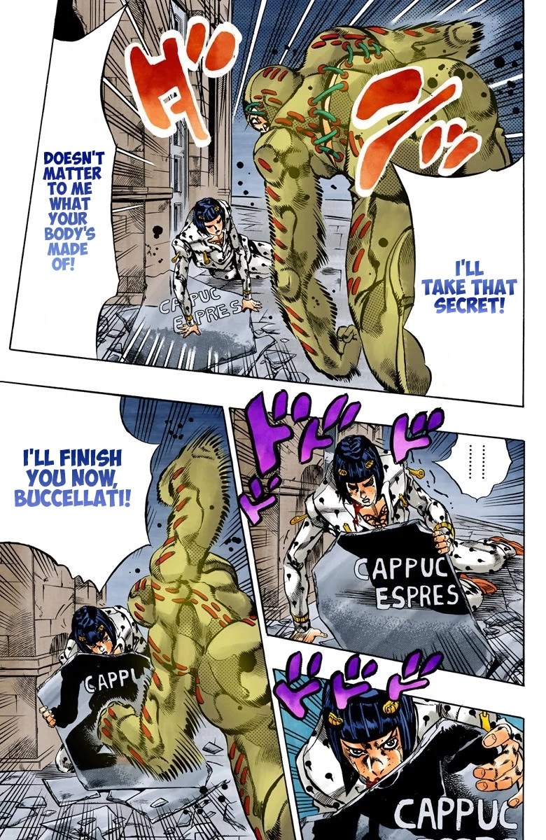 JoJo's Bizarre Adventure Part 5 - Vento Aureo (Official Colored) chapter 125 page 14