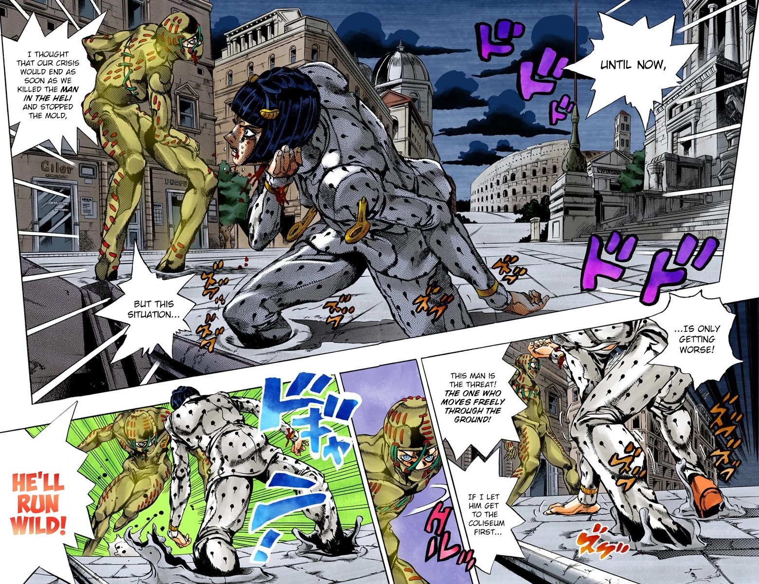 JoJo's Bizarre Adventure Part 5 - Vento Aureo (Official Colored) chapter 125 page 3