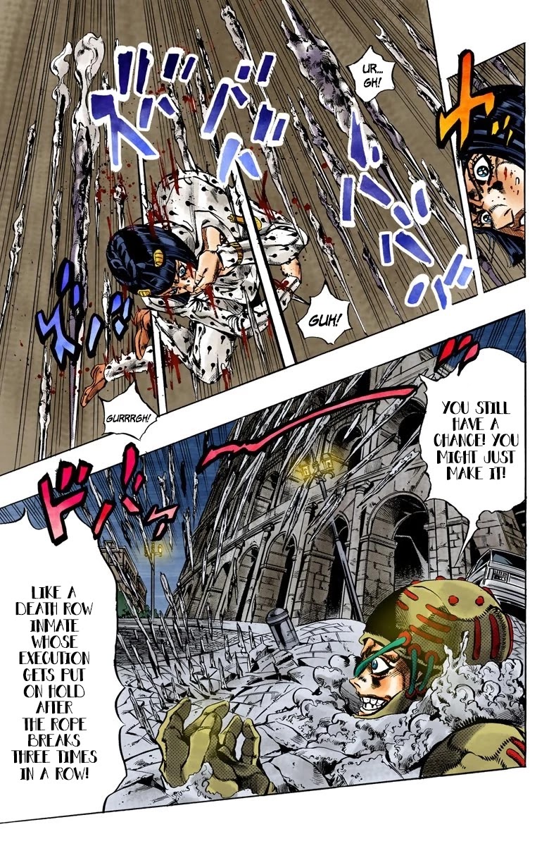 JoJo's Bizarre Adventure Part 5 - Vento Aureo (Official Colored) chapter 127 page 4