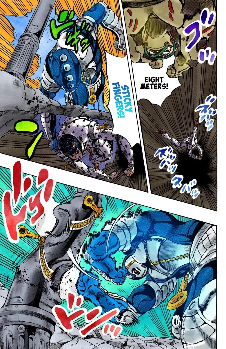 JoJo's Bizarre Adventure Part 5 - Vento Aureo (Official Colored) chapter 127 page 8