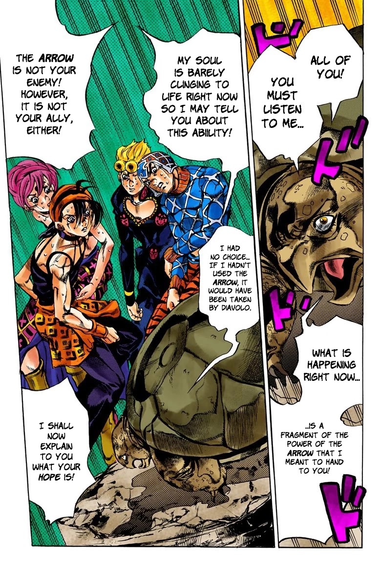 JoJo's Bizarre Adventure Part 5 - Vento Aureo (Official Colored) chapter 134 page 18