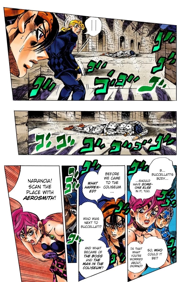 JoJo's Bizarre Adventure Part 5 - Vento Aureo (Official Colored) chapter 134 page 7