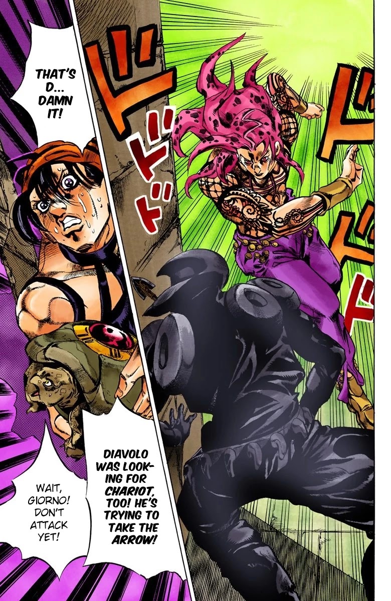 JoJo's Bizarre Adventure Part 5 - Vento Aureo (Official Colored) chapter 135 page 17