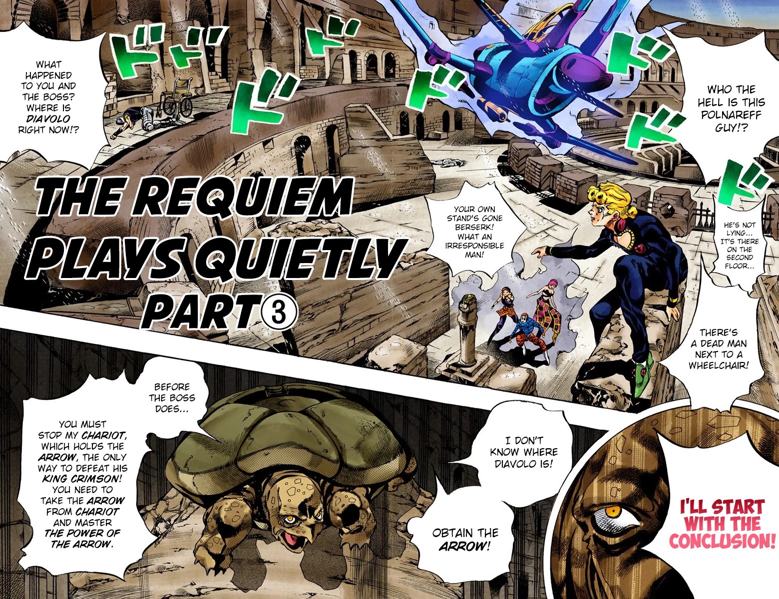 JoJo's Bizarre Adventure Part 5 - Vento Aureo (Official Colored) chapter 135 page 3