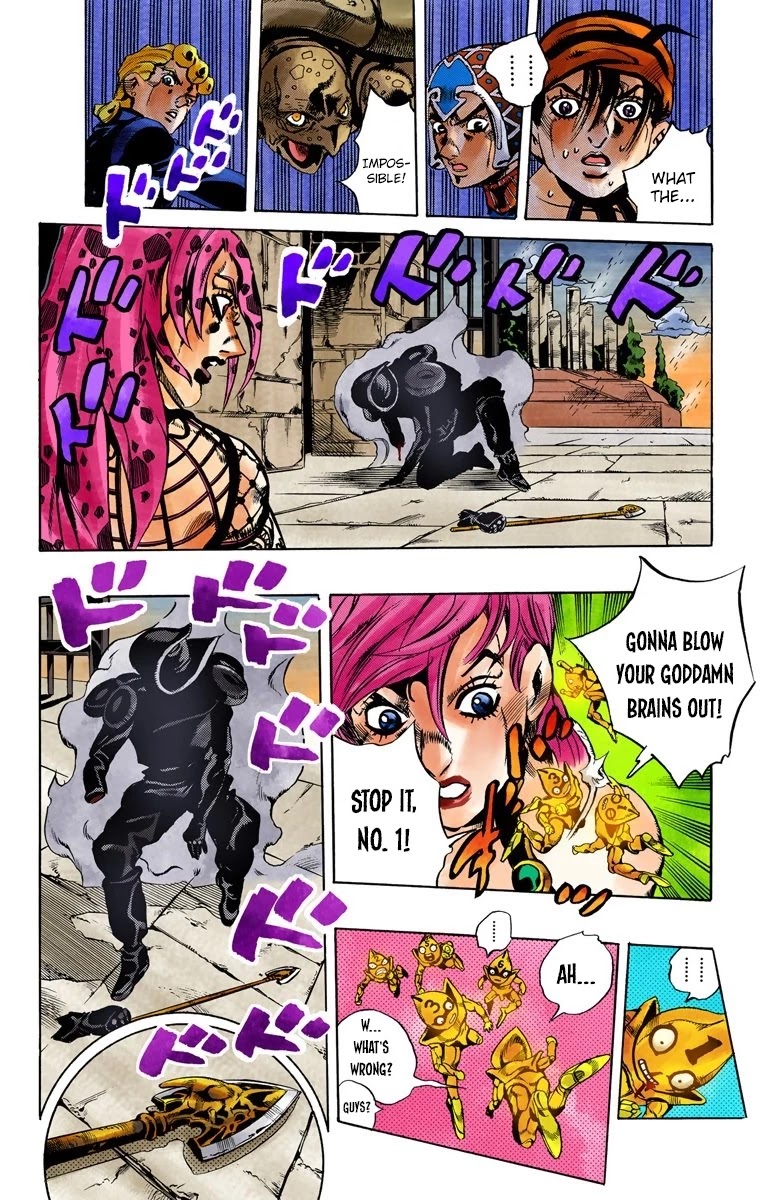 JoJo's Bizarre Adventure Part 5 - Vento Aureo (Official Colored) chapter 136 page 16