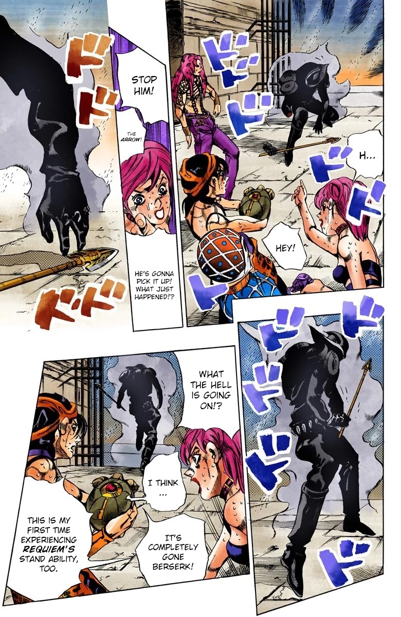 JoJo's Bizarre Adventure Part 5 - Vento Aureo (Official Colored) chapter 136 page 17